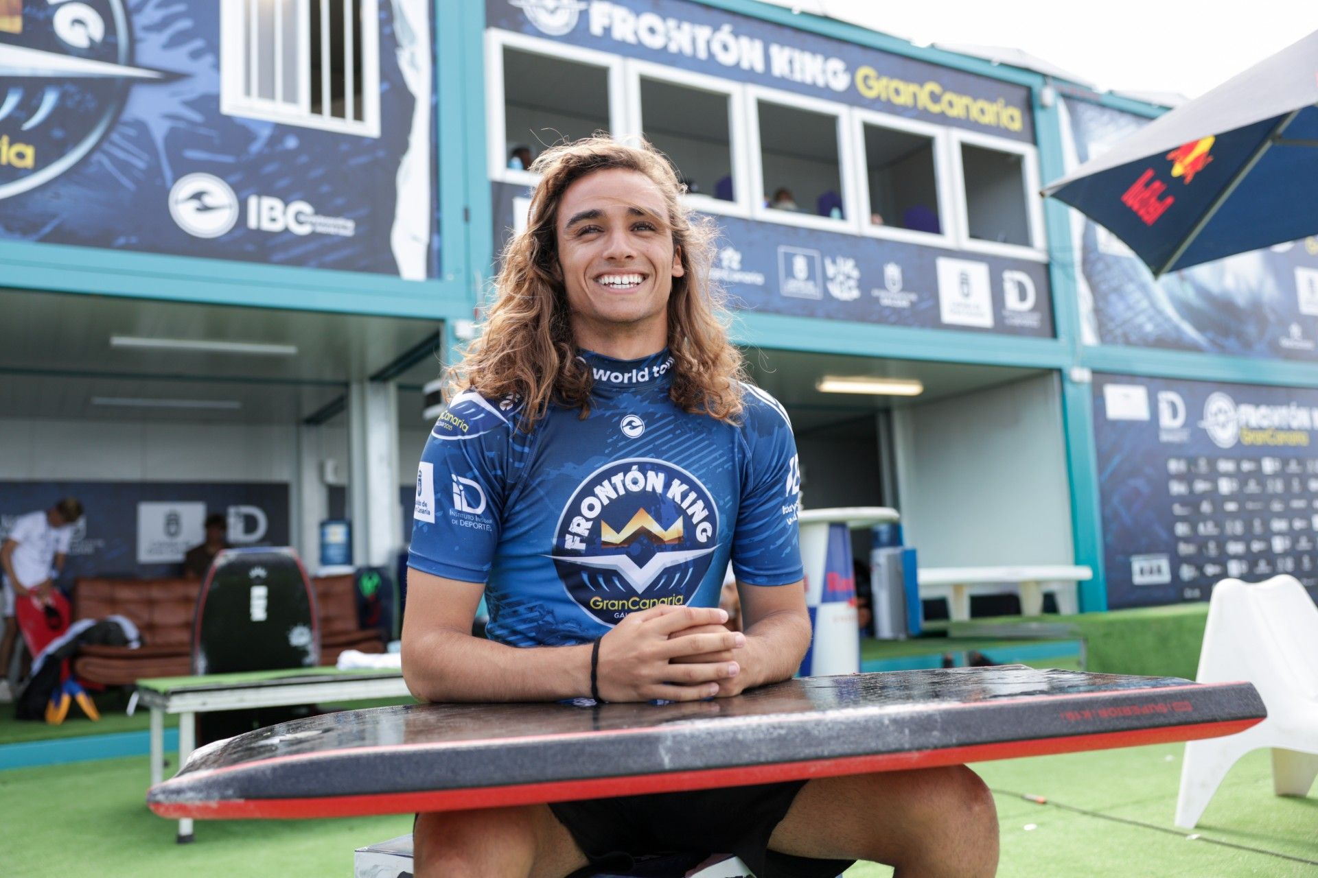 William Luján, con una sonrisa.