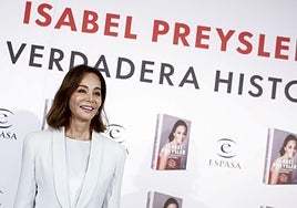 Isabel Preysler posa antes de presentar sus memorias, este miércoles en Madrid.