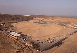 Imagen aérea del complejo ambiental de Zurita, en el municipio de Puerto del Rosario.