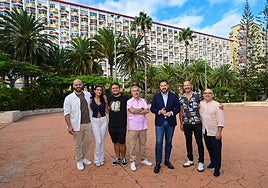 Un momento de la presentación este viernes de 'Los ecos de Don Juan', en el parque Don Benito.