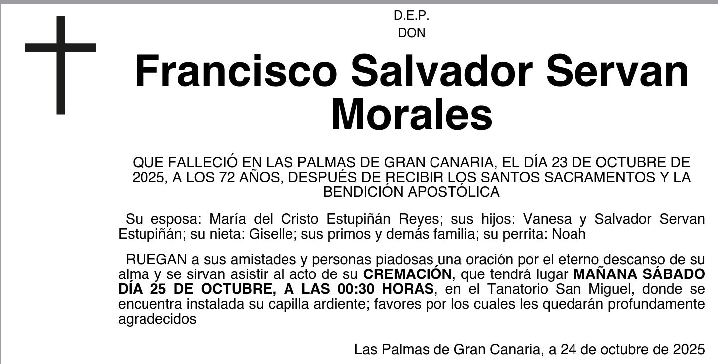 Francisco Salvador Servan Morales