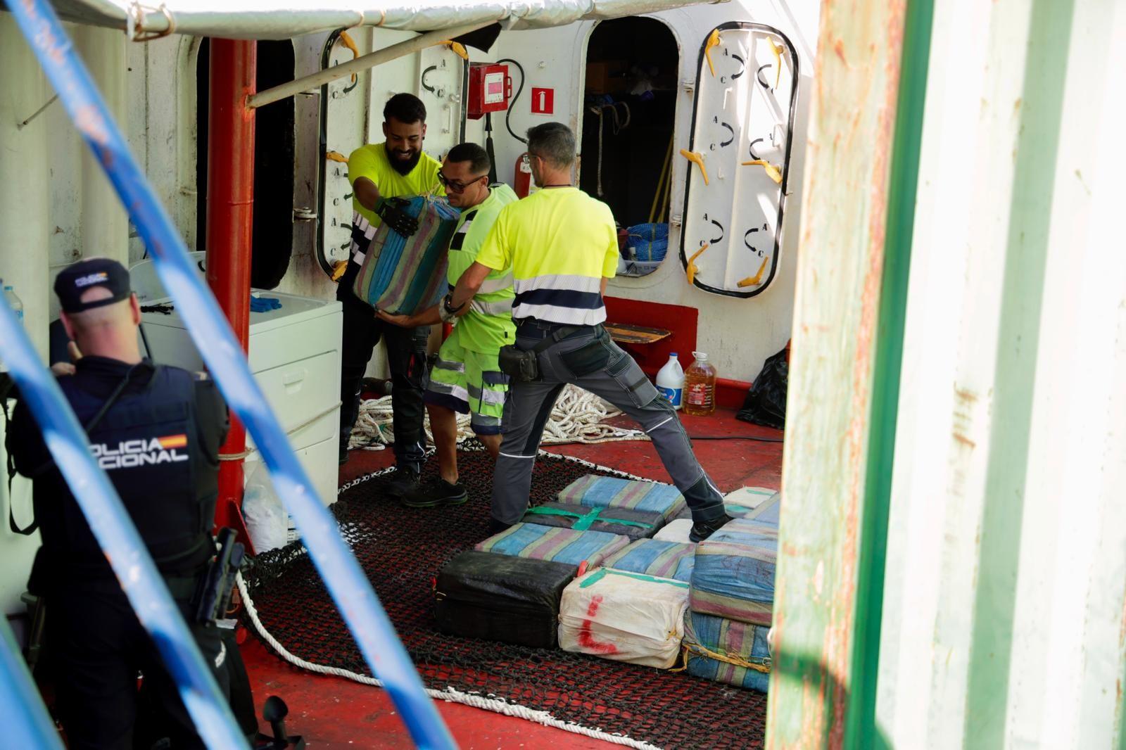 Así fue el desembarco de 4.000 kilos de cocaína en el puerto de Arinaga