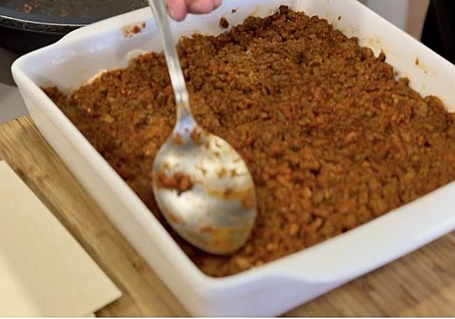 Volvemos a cubrir con el ragú