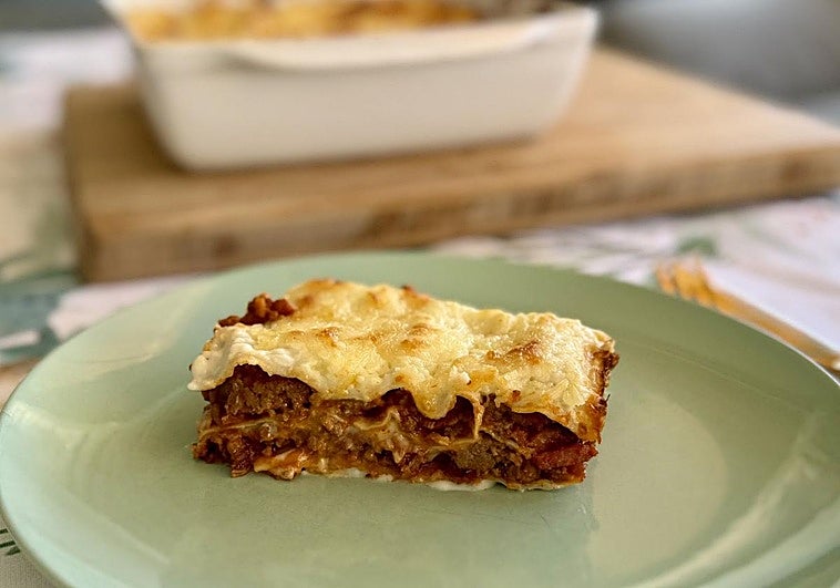 Auténtica lasaña de carne con placas La Isleña