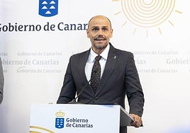 El portavoz del Gobierno de Canarias, Alfonso Cabello.