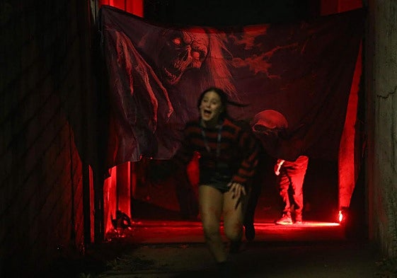 Imagen de archivo de una casa del terror.