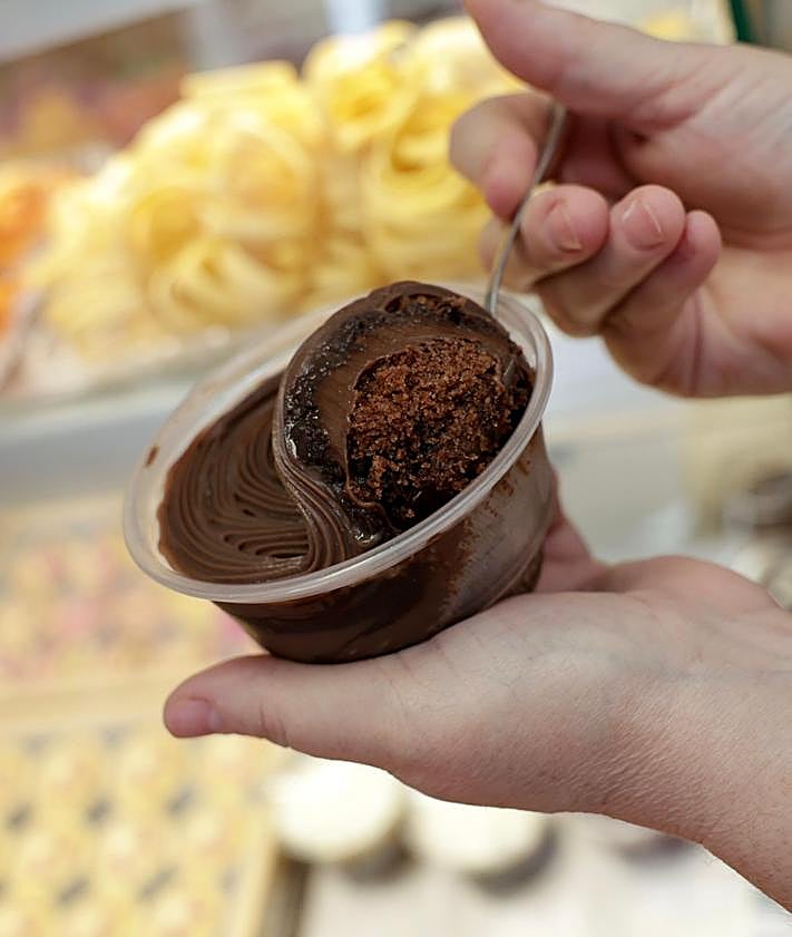 Imagen secundaria 2 - Postres de mango y chocolate.