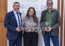 Recepción en el Cabildo a Lorena Curbelo.