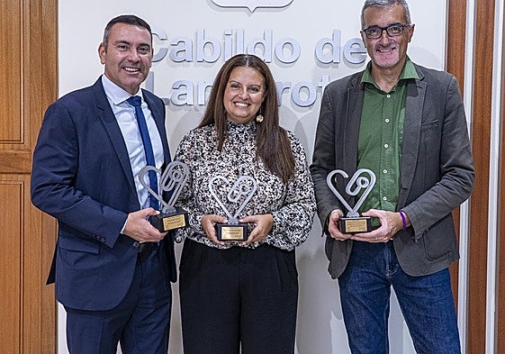 Recepción en el Cabildo a Lorena Curbelo.