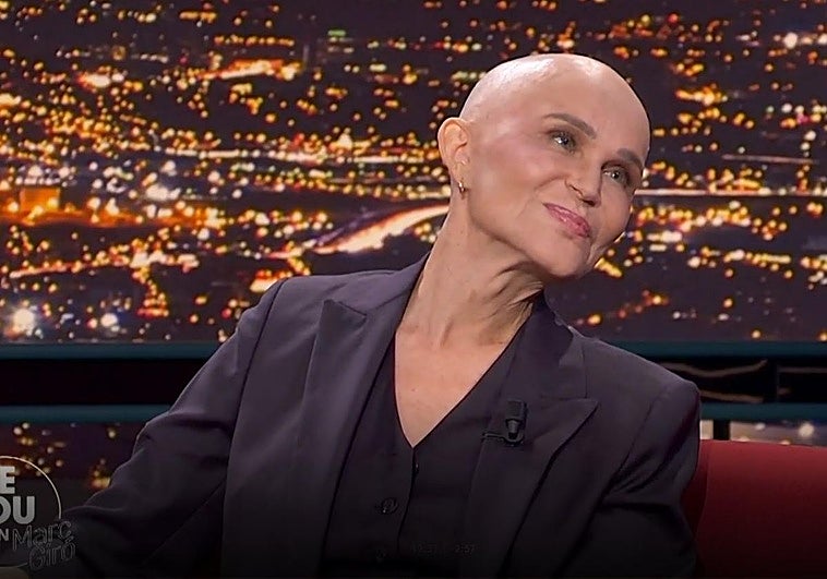 La actriz canaria, Antonia San Juan, en la entrevista del programa Late Xou.