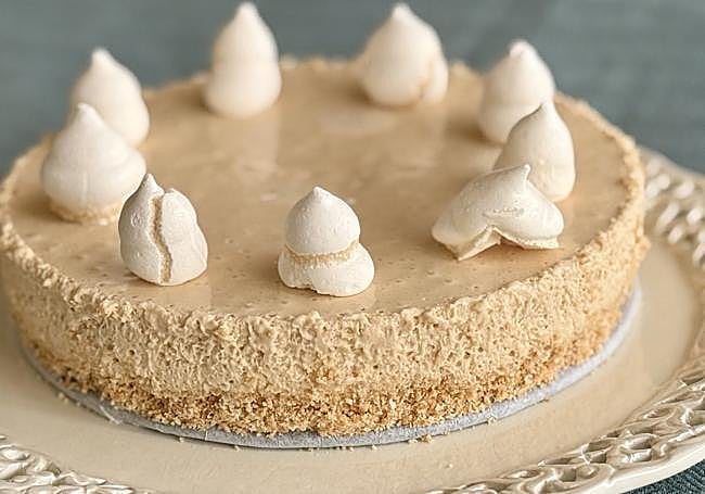 Tarta de dulce de leche sin horno