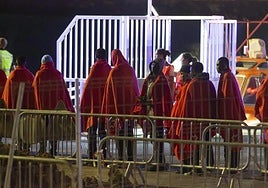 Migrantes en Arrecife.