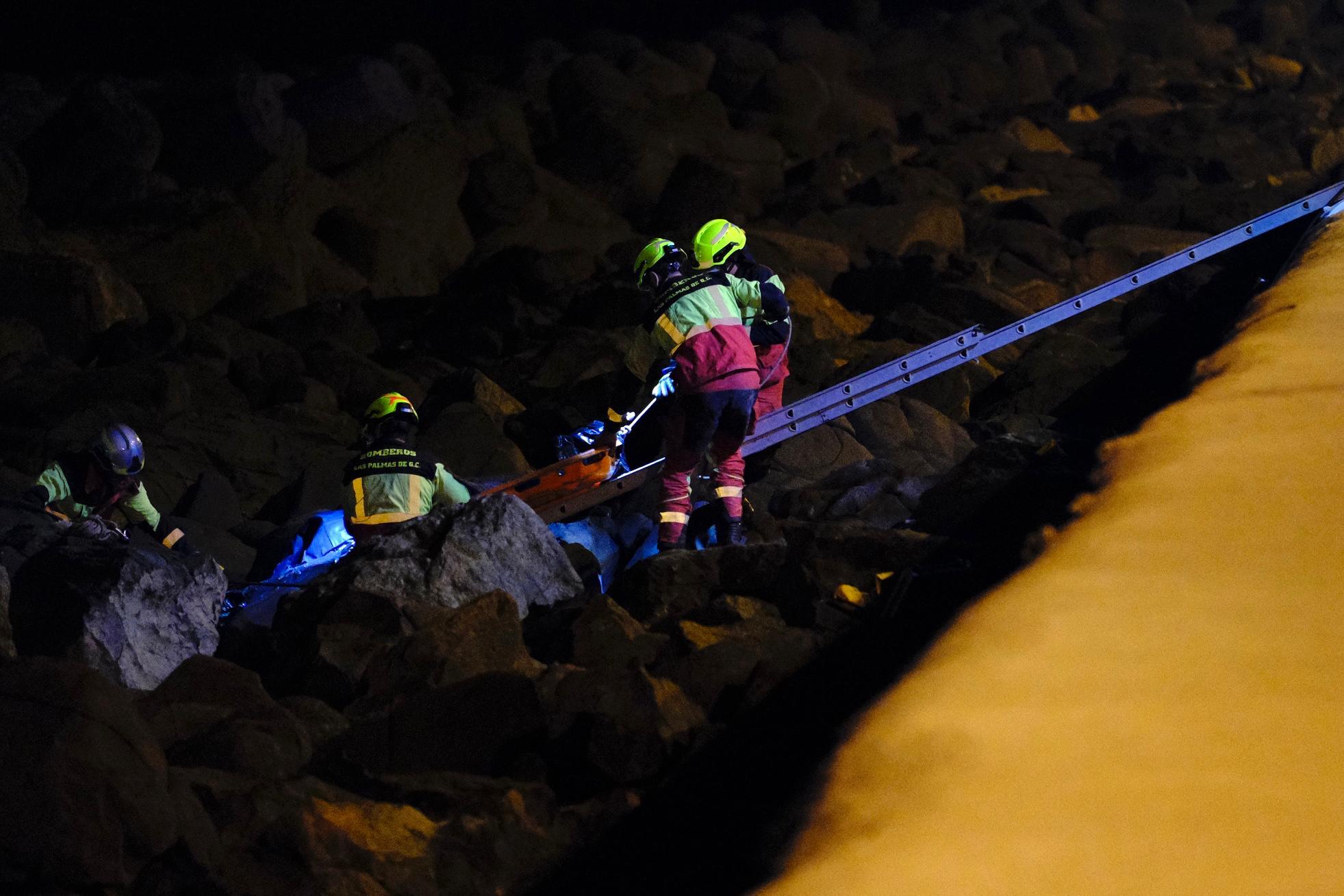 Las imágenes del lugar donde se encontraba el cadáver en Las Palmas de Gran Canaria