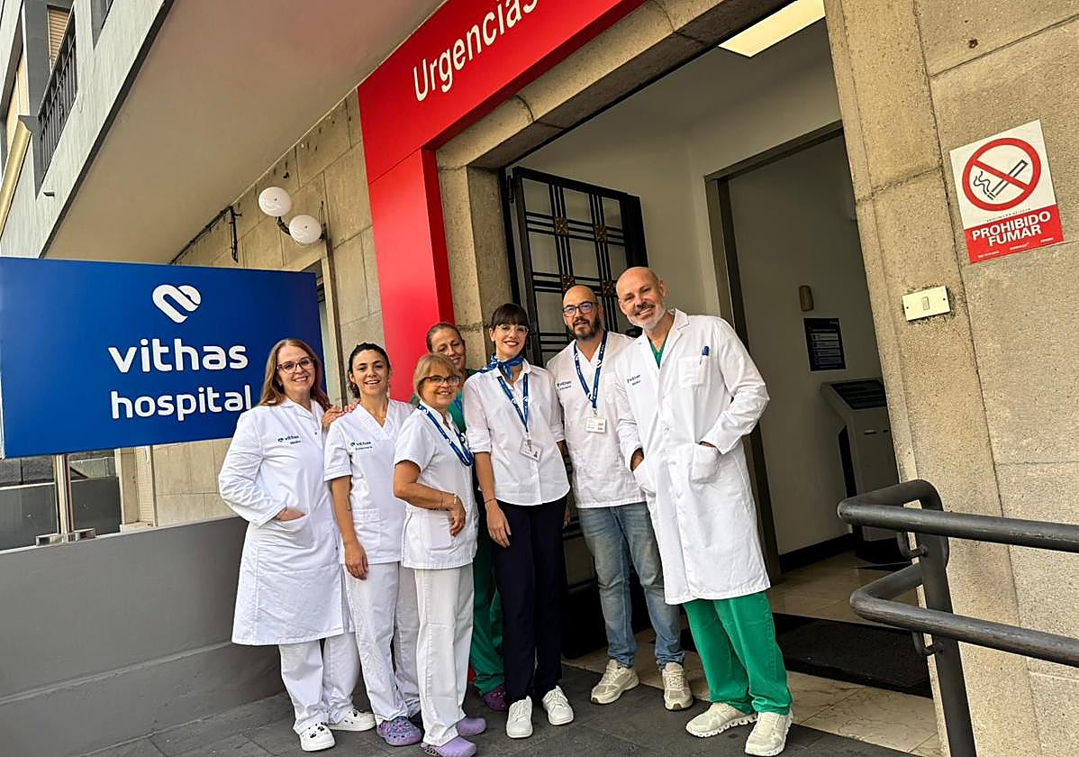 Equipo médico. Hospital Vithas Tenerife.