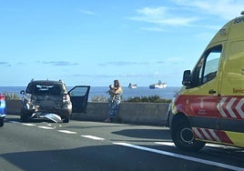 Imagen del accidente de la GC-1.