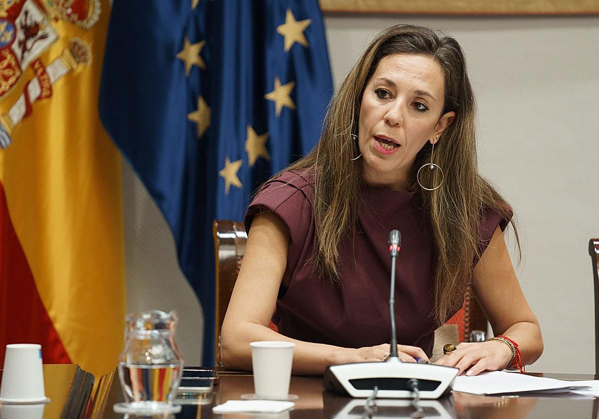 La consejerra de Turismo y Empleo, Jessica de León, durante una comparecencia en comisión parlamentaria.
