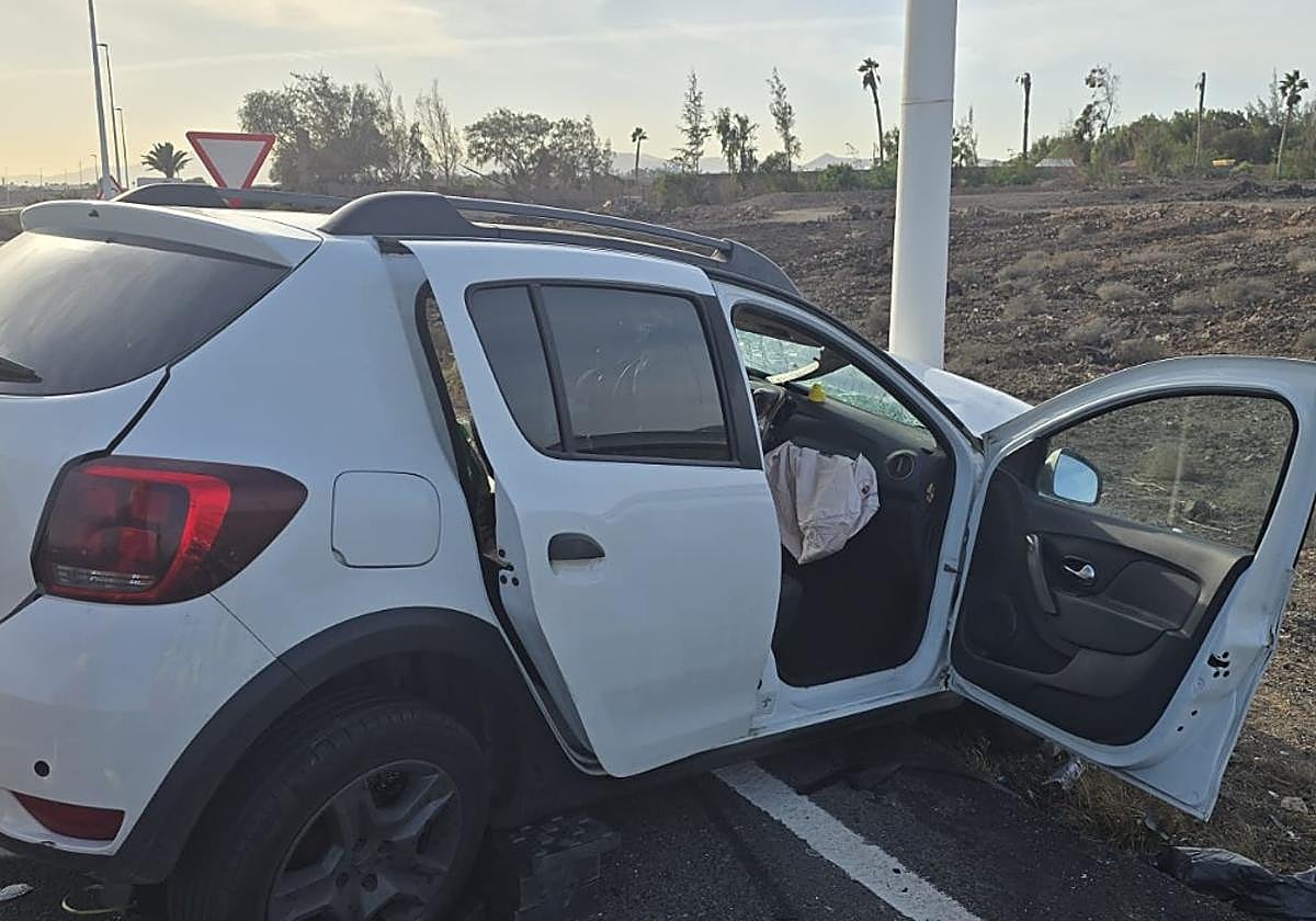 Imagen del coche siniestrado en el accidente.