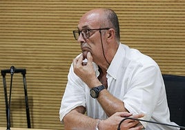 El acusado, José Hilarión Cabrera, en el juicio celebrado este lunes en la Ciudad de la Justicia de Las Palmas.
