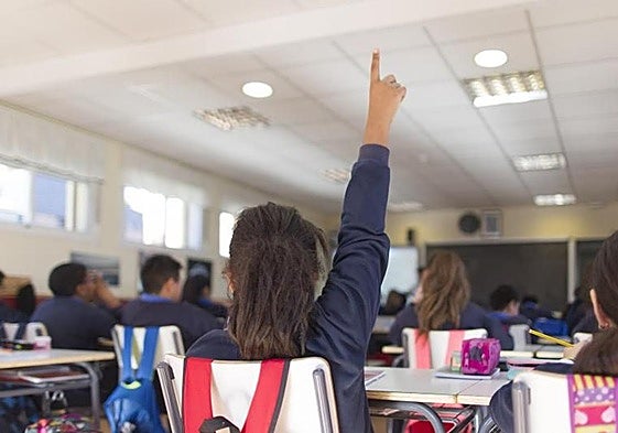 Imagen de archivo de un aula de Primaria.