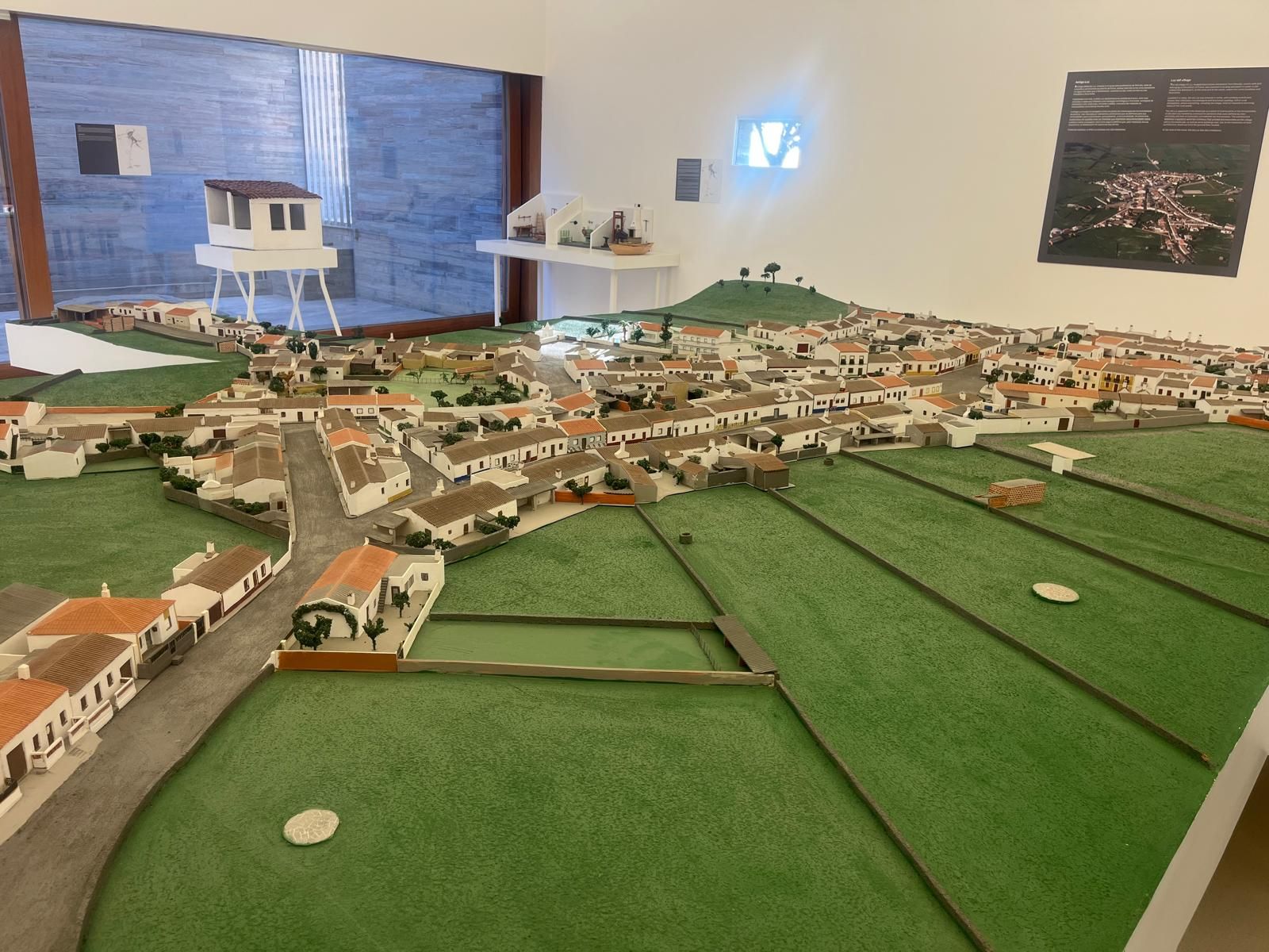 Maqueta de la antigua La Aldea de la Luz. Se puede ver en el Museo de la Luz.