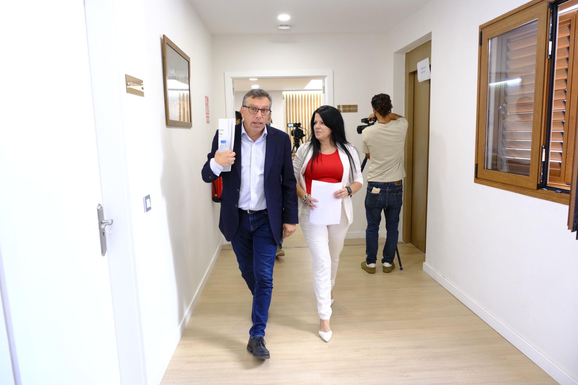 La reacción del grupo de gobierno de Valsequillo a la moción de censura, en imágenes