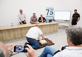 Un momento de la presentación del proyecto formativo, este miércoles.