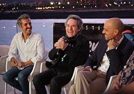 Imagen del artista, Miguel Ríos, en la rueda de prensa del festival.