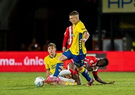 Imagen de un partido de Las Palmas en el Estadio de Gran Canaria.