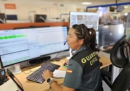 Imagen de archivo del centro de emergencias de la Guardia Civil.