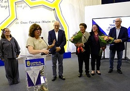 Imagen de la presentación del libro 'Mujeres del Vino de Gran Canaria' en el Cabildo de Gran Canaria.