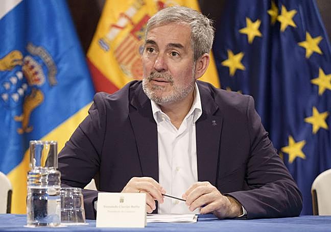 El presidente de Canarias, Fernando Clavijo.