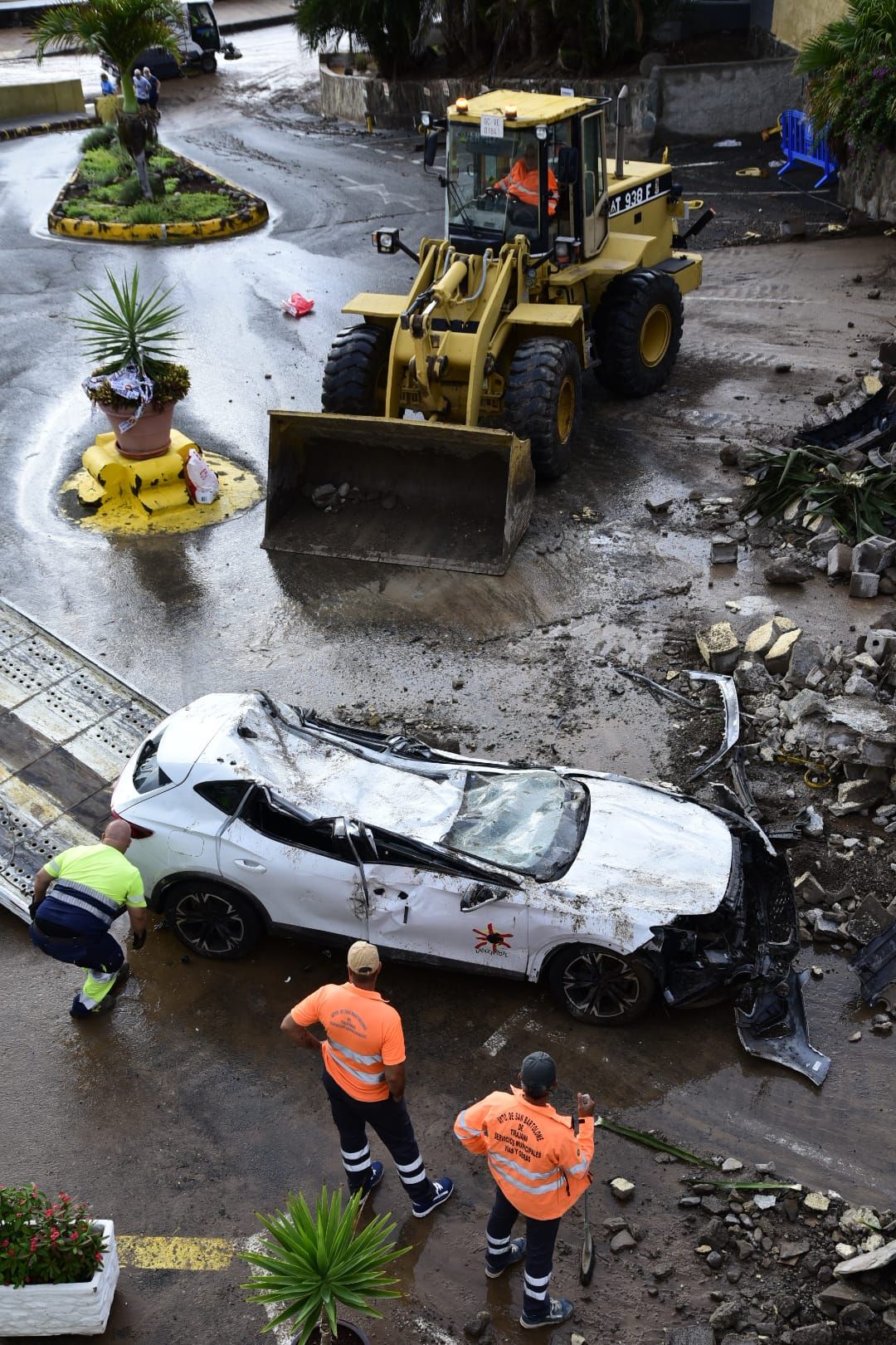 Así fue la caída del muro en San Bartolomé de Tirajana