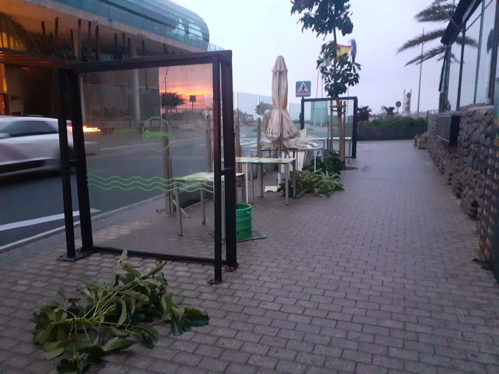 Los estragos de la borrasca Claudia en Canarias