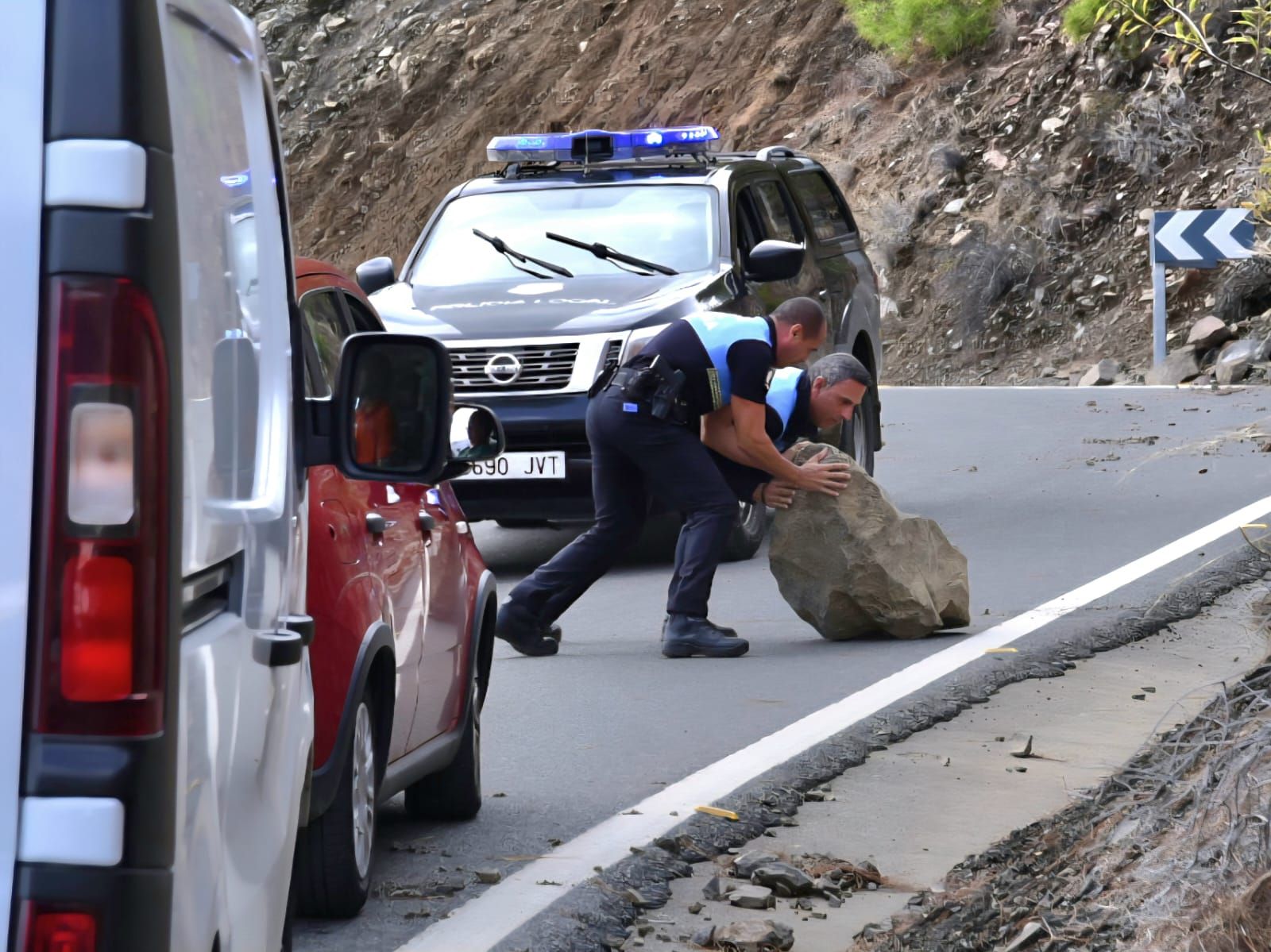 Los estragos de la borrasca Claudia en Canarias