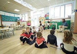 Foto de archivo de un aula de primer ciclo de Infantil en Gran Canaria.