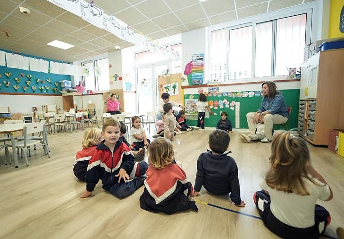 Foto de archivo de un aula de primer ciclo de Infantil en Gran Canaria.