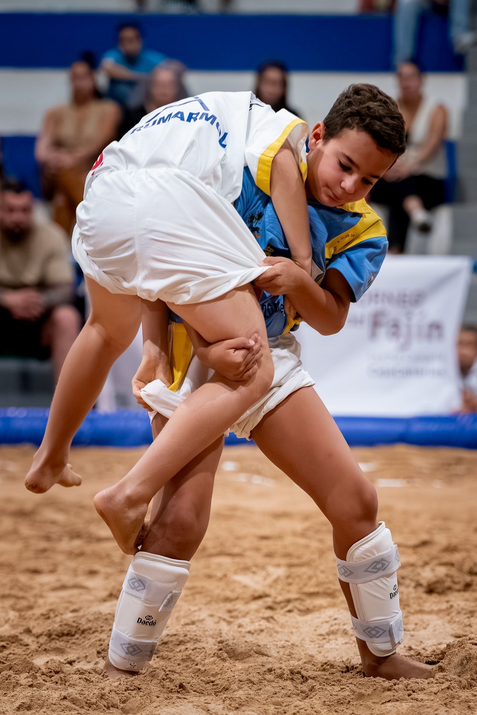 Espectáculo con el torneo Fajín de Lucha Canaria