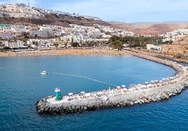 Imagen aérea de la playa de Puerto Rico.