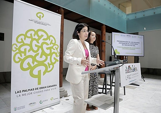 La alcaldesa, Carolina Darias, presenta los equipos aspirantes al concurso del Guiniguada.