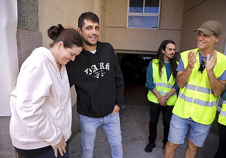 Imagen de la familia, Raquel y Moisés.