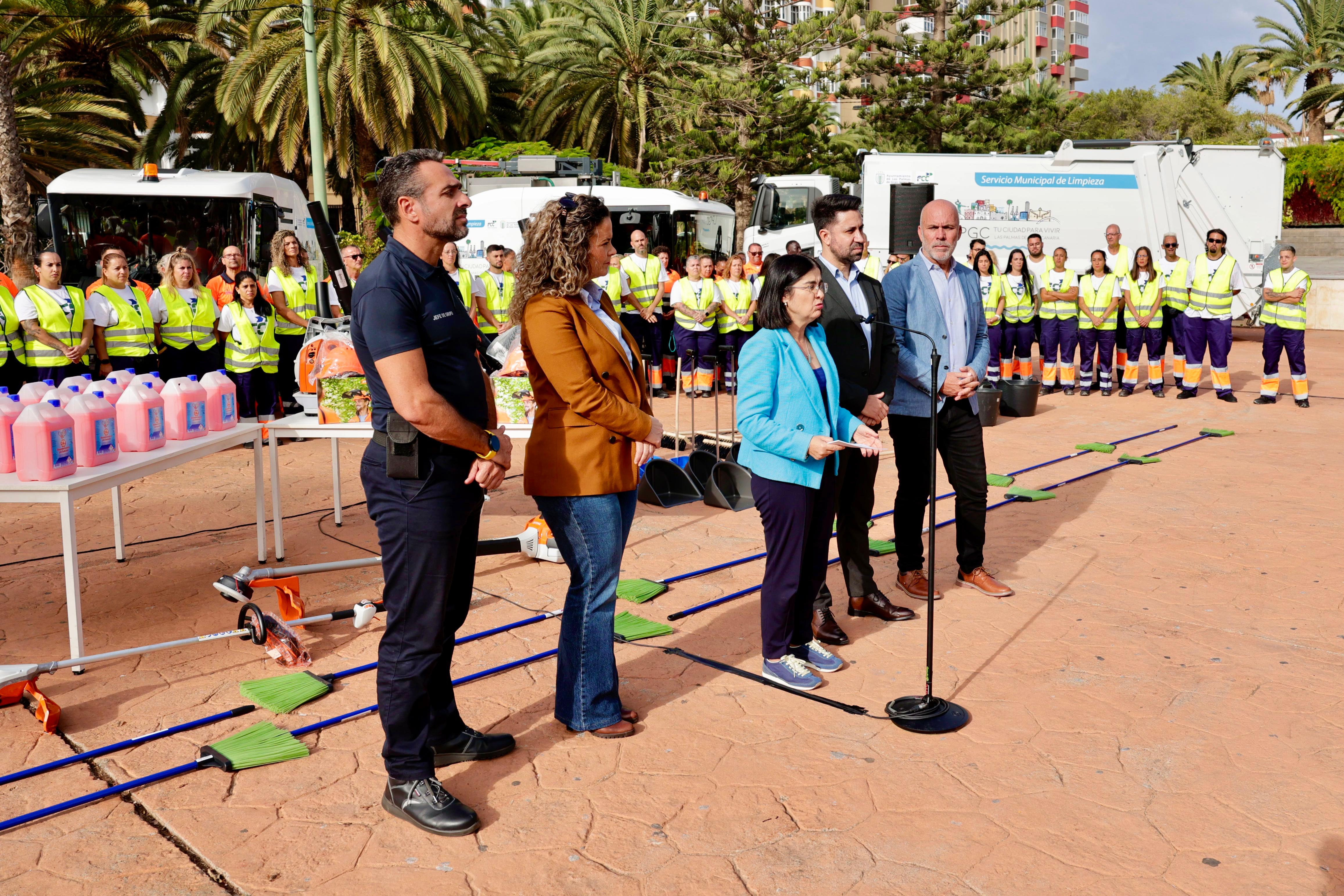 El Ayuntamiento de Las Palmas de Gran Canaria anuncia novedades y mejoras del nuevo contrato de higiene urbana