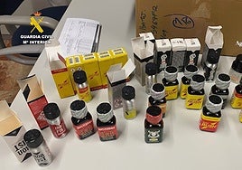 Popper interceptado por la Guardia Civil.