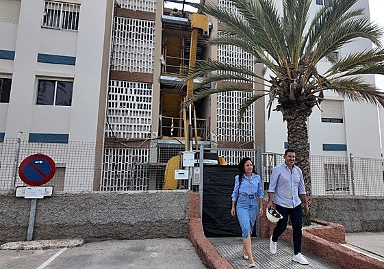 Un momento de la visita de Marichal y Jiménez al Grupo IFA.