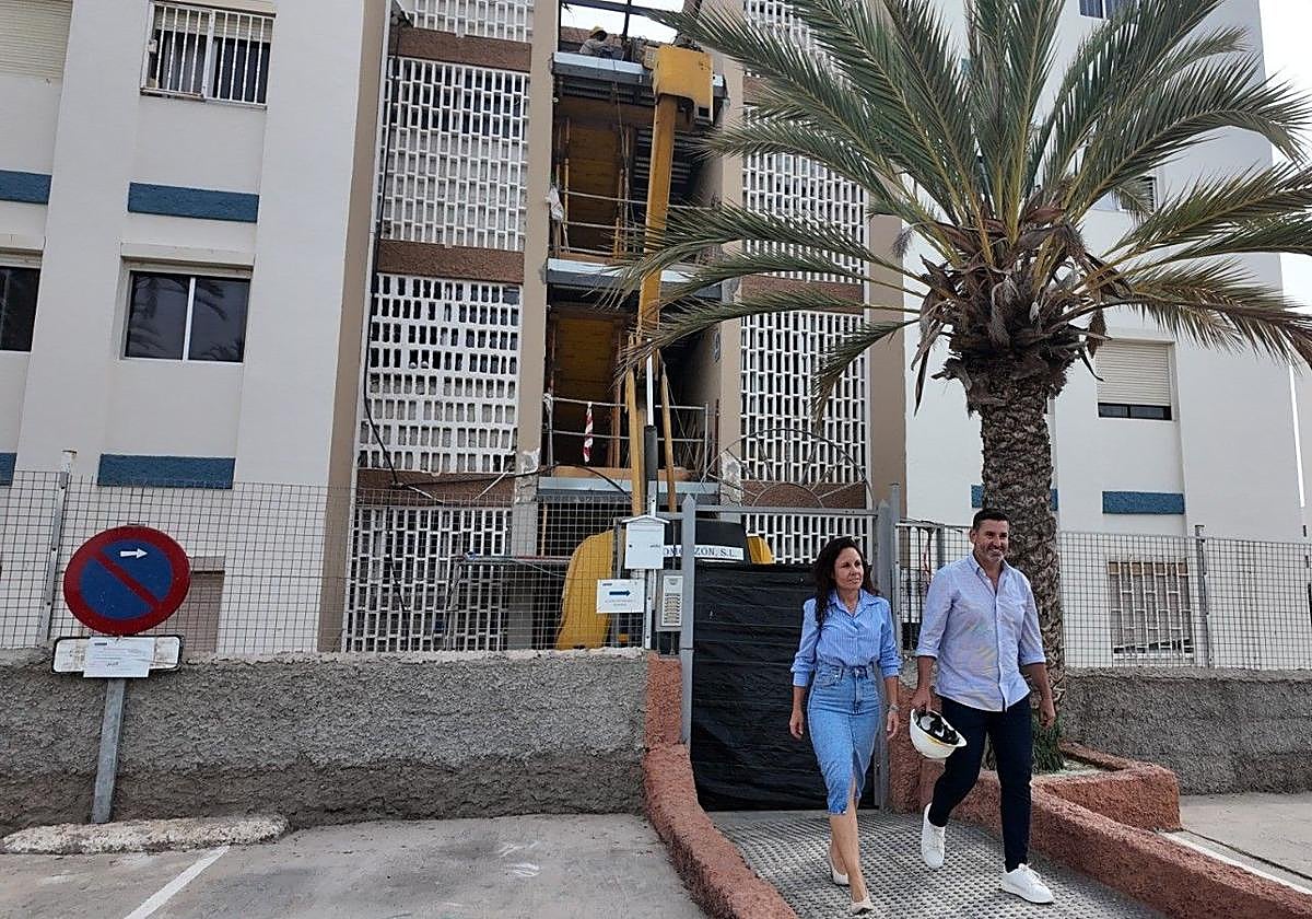 Un momento de la visita de Marichal y Jiménez al Grupo IFA.