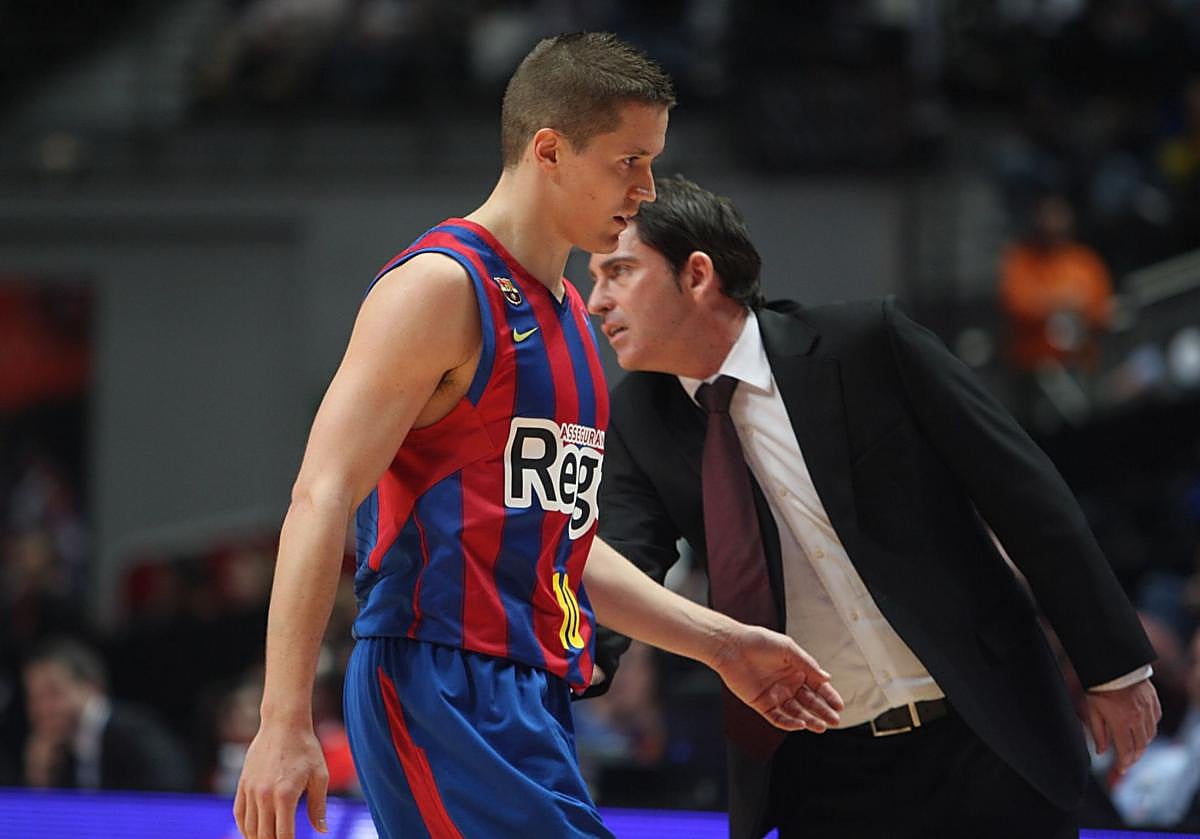 Xavi Pascual y Jaka Lakovic -izquierda- vivieron una époda dorada en el FC Barcelona.