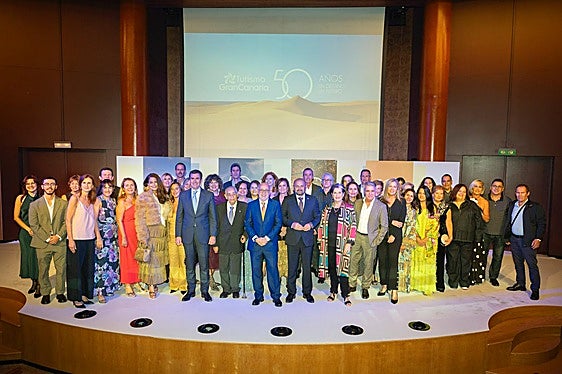 Un momento de la ceremonia de aniversario celebrada en el Alfredo Kraus.