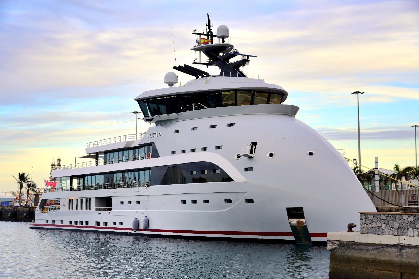 Imagen del 'Olivia O' atracado en el Puerto de Las Palmas.