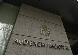 Imagen de la fachada de la Audiencia Nacional de Madrid.