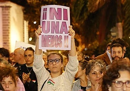 Imagen de archivo de una manifestación por el 25N, contra las violencias machistas, en la capital grancanaria.