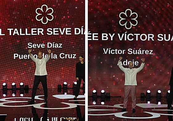 Seve Díaz a la izqierda y Víctor Suárez a la derecha